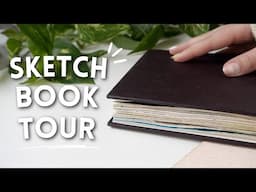 Gouache Sketchbook Tour 🌱 ASMR, no talking