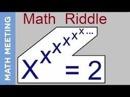 Math Riddle - Can you solve the never ending exponent?