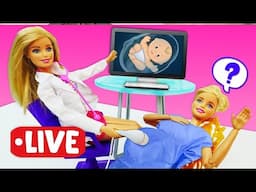 🔴 AO VIVO A Boneca Barbie Grávida no Consultório Médico: Menina ou Menino?