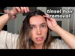 How to Remove Hair Tinsel (hand-tied method)